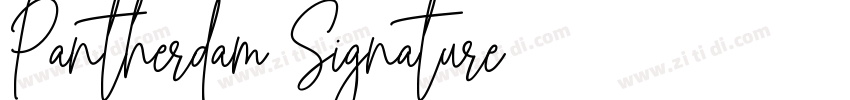 Pantherdam Signature字体转换